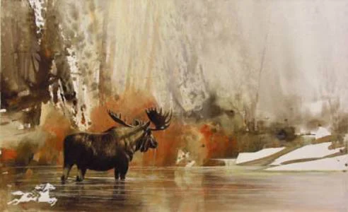 "Morning Light" Moose
