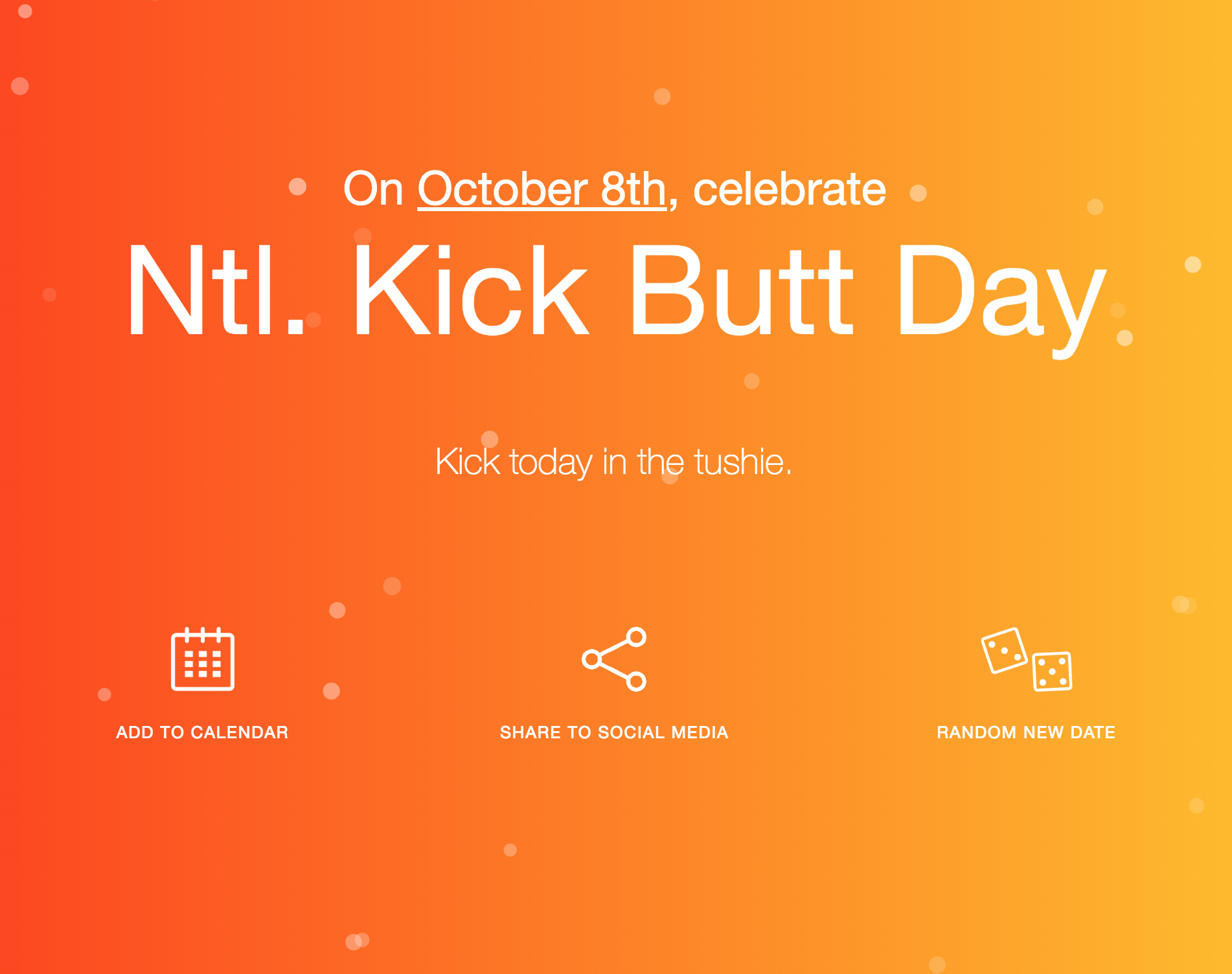  My team and I designed   this   fun holiday app that gives you a reason to celebrate every day. A true collab between copy, design &amp; dev. 