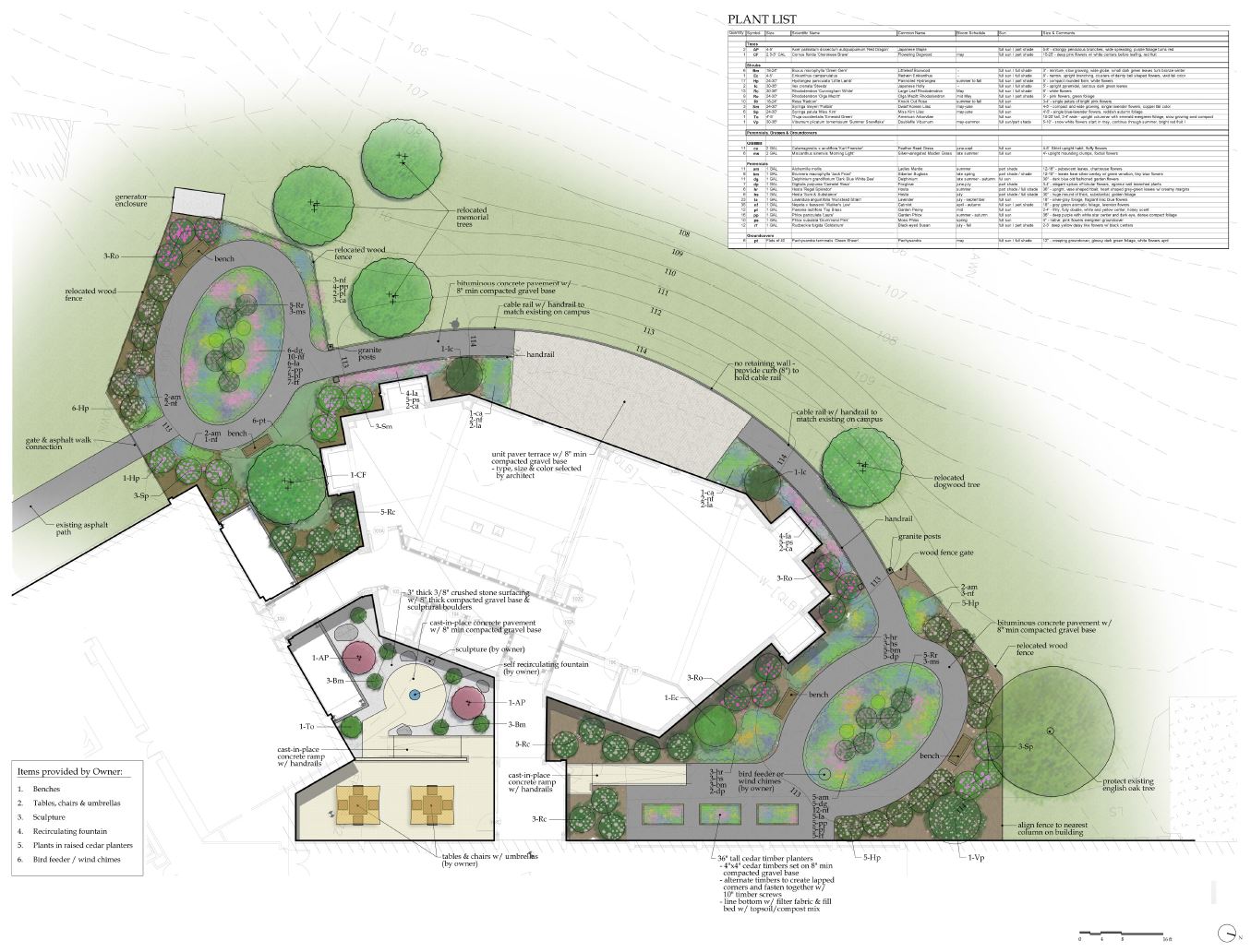  Landscape plan courtesty of  A.T. Leonard &amp;&nbsp;Associates . 