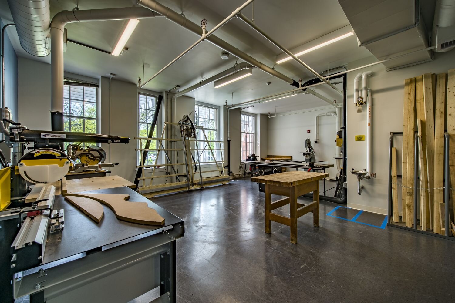 Framingham State University Arts - Woodworking Studio