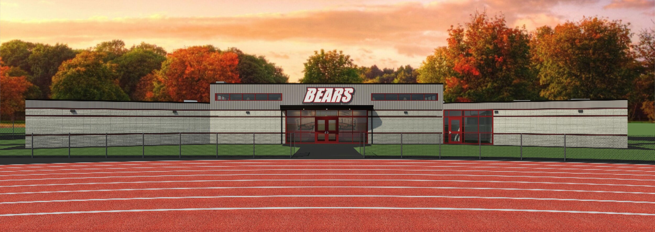 Proposed 3D Rendering from Football Field / Track