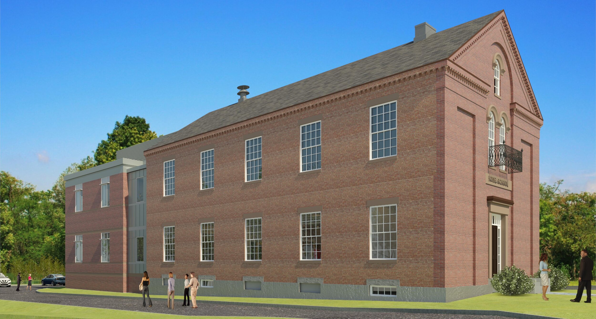 Howe School Rendering - Northwest View