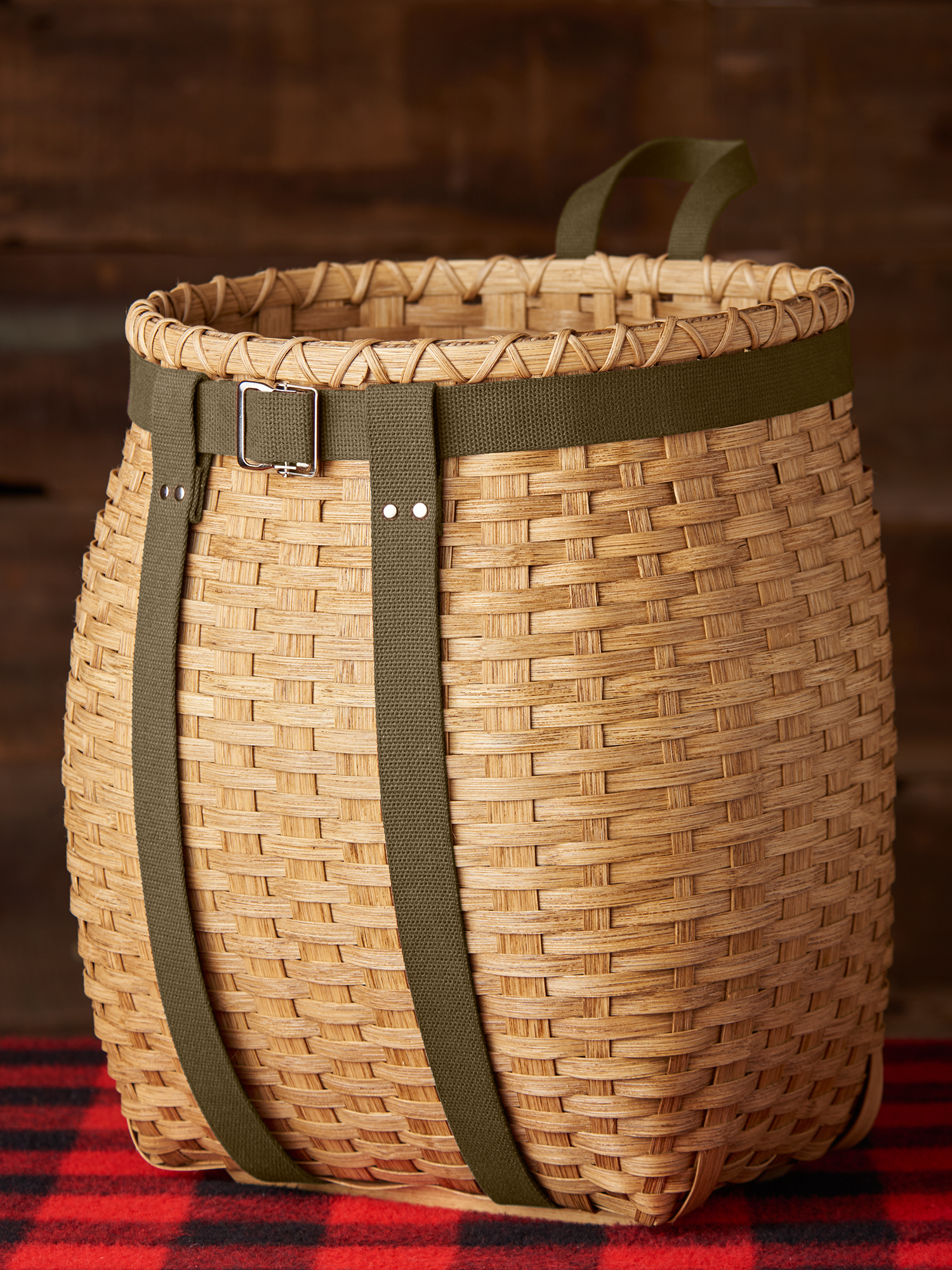 Adirondack Pack Basket – Tall Adult Olive/Oak — Adirondack Green House  Basketry