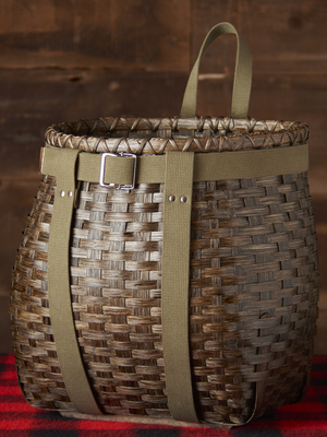 Mirnie's Child Sized Adirondack Pack Basket w/ Brown Harness — Adirondack  Green House Basketry