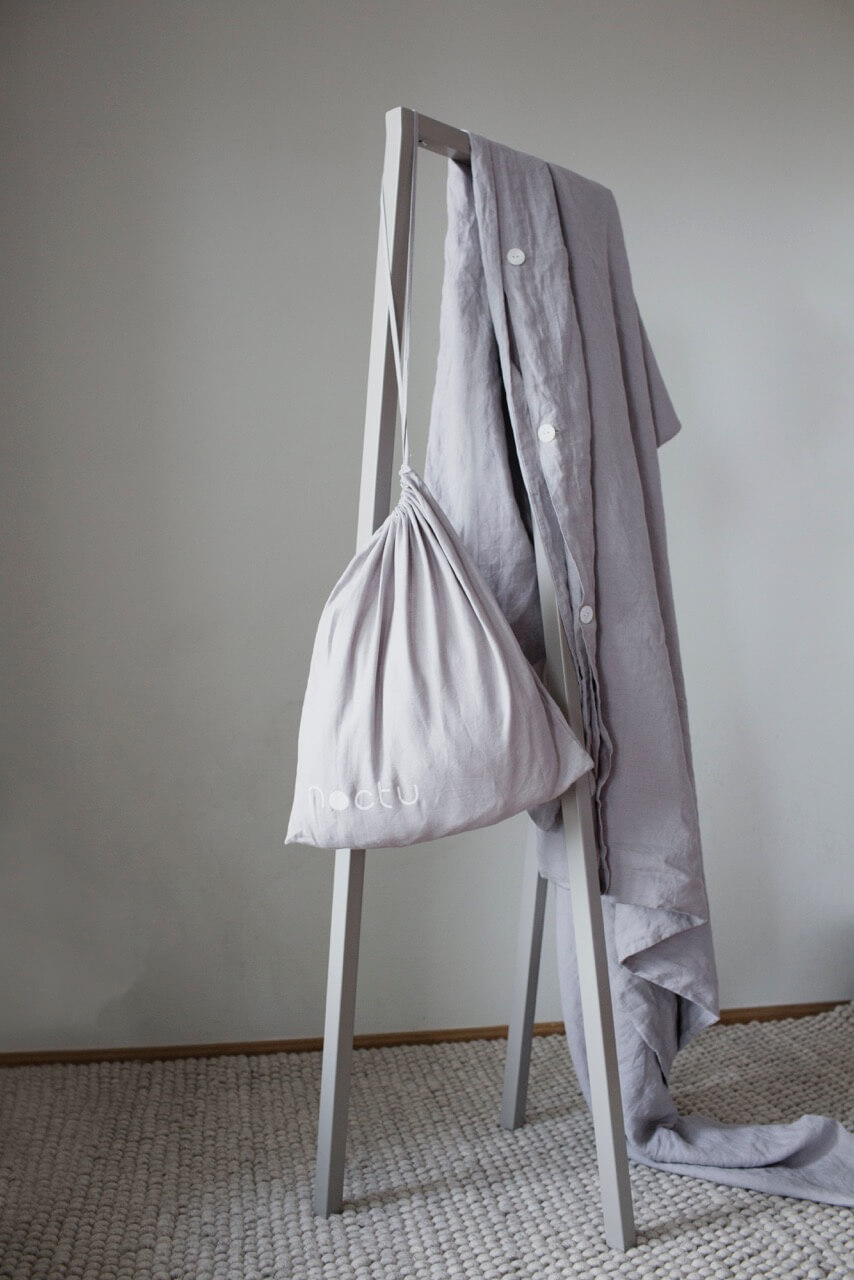 eco bed linen in grey