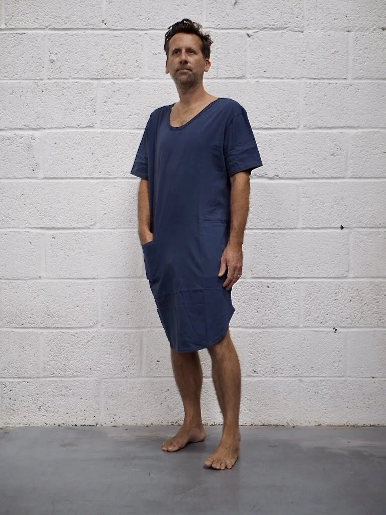 io men's nightshirt / midnight blue