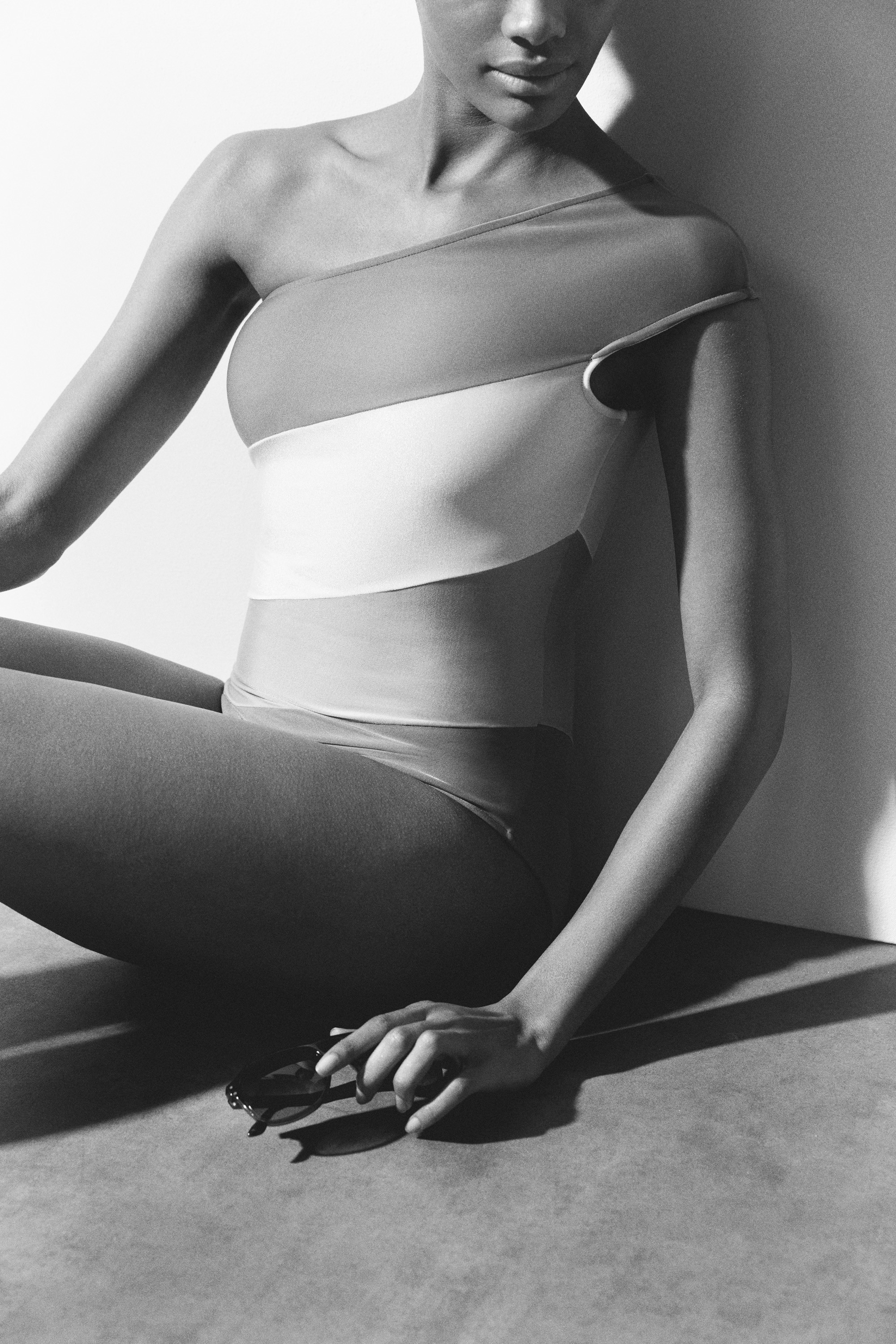 Asymmetric swimsuit by ADRIANA DEGREAS