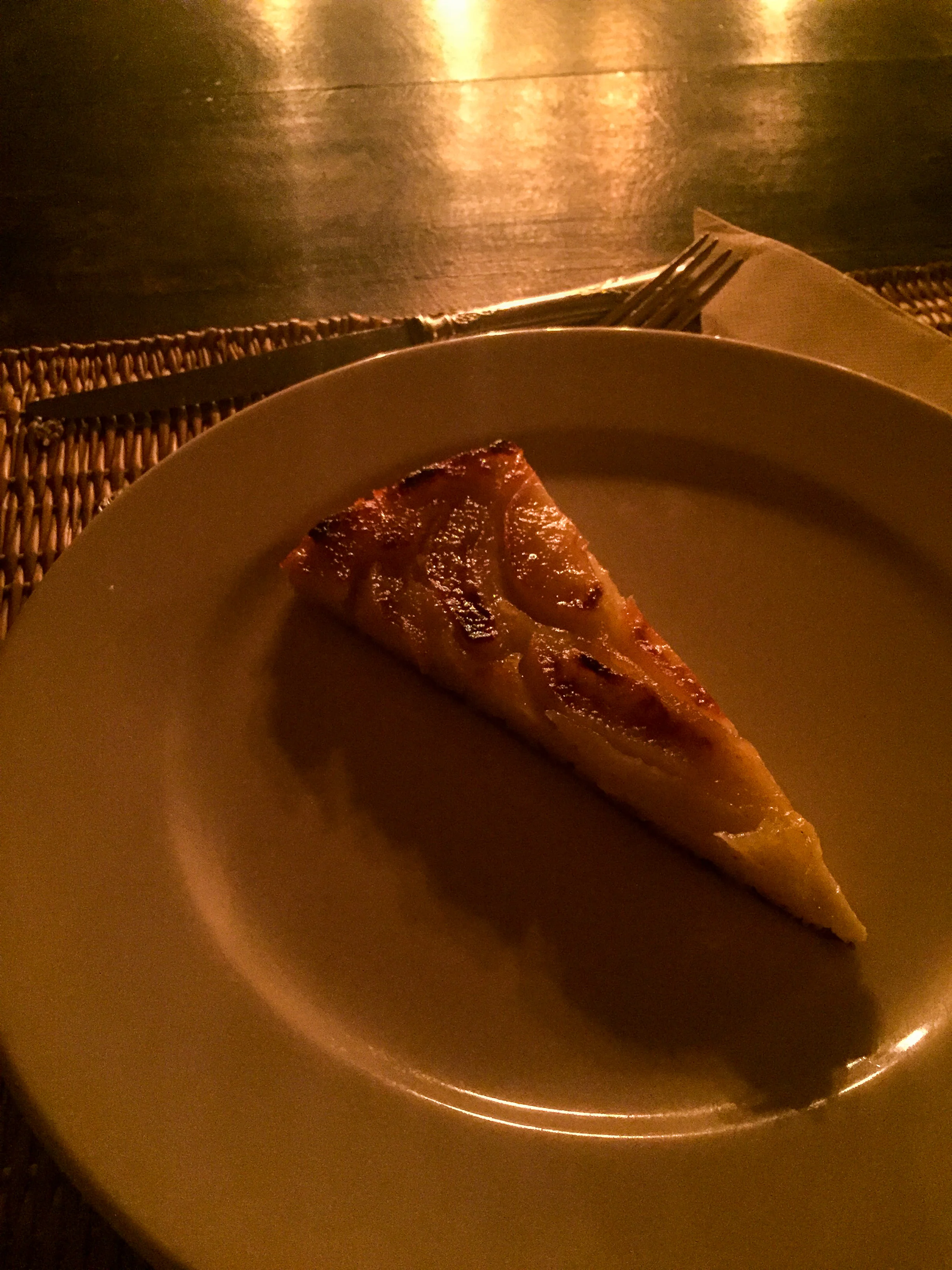Polished off dinner with an apple and almond tart