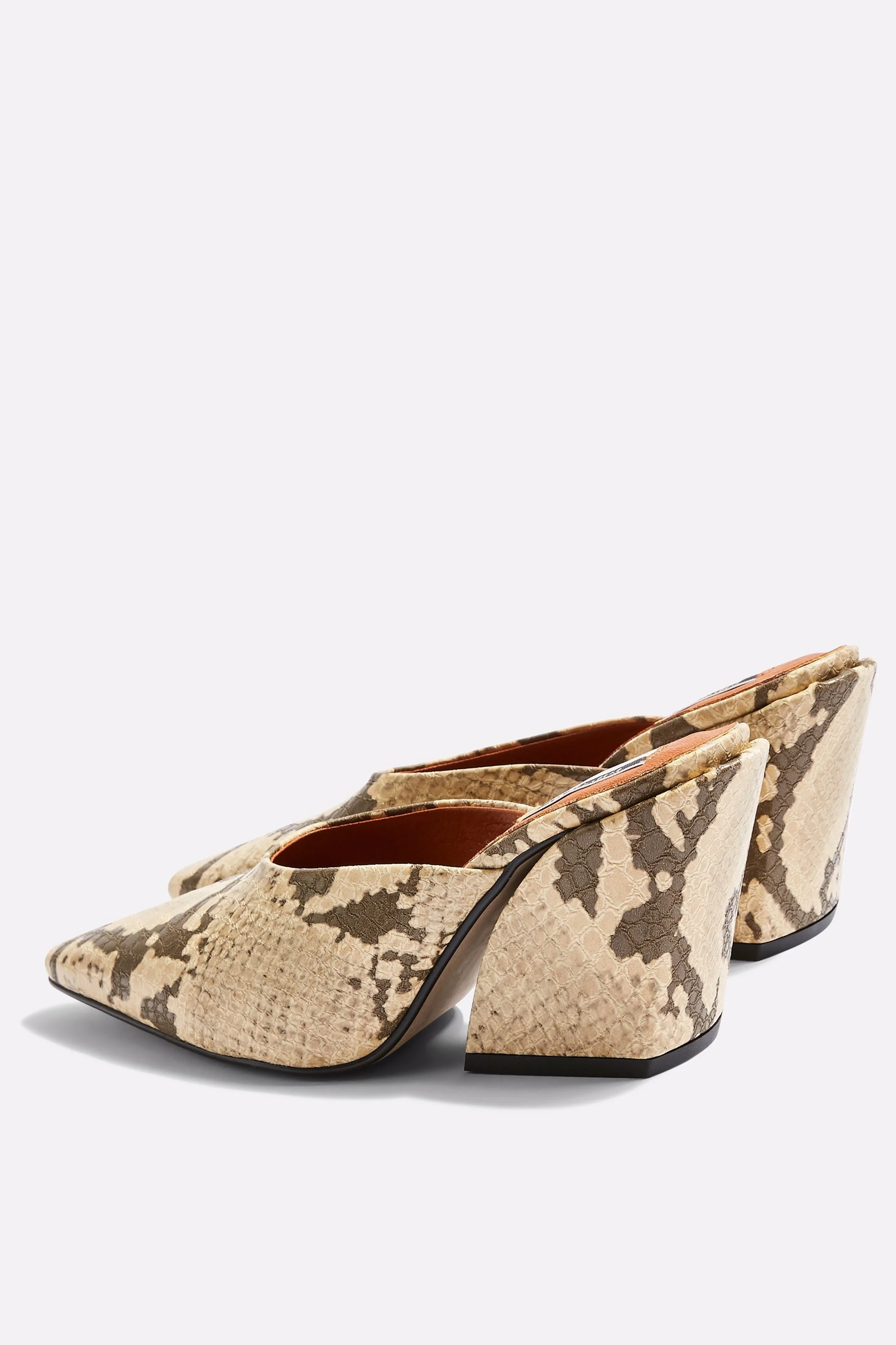 GWENIE Vegan Snake Mules £59. Source: Topshop.com
