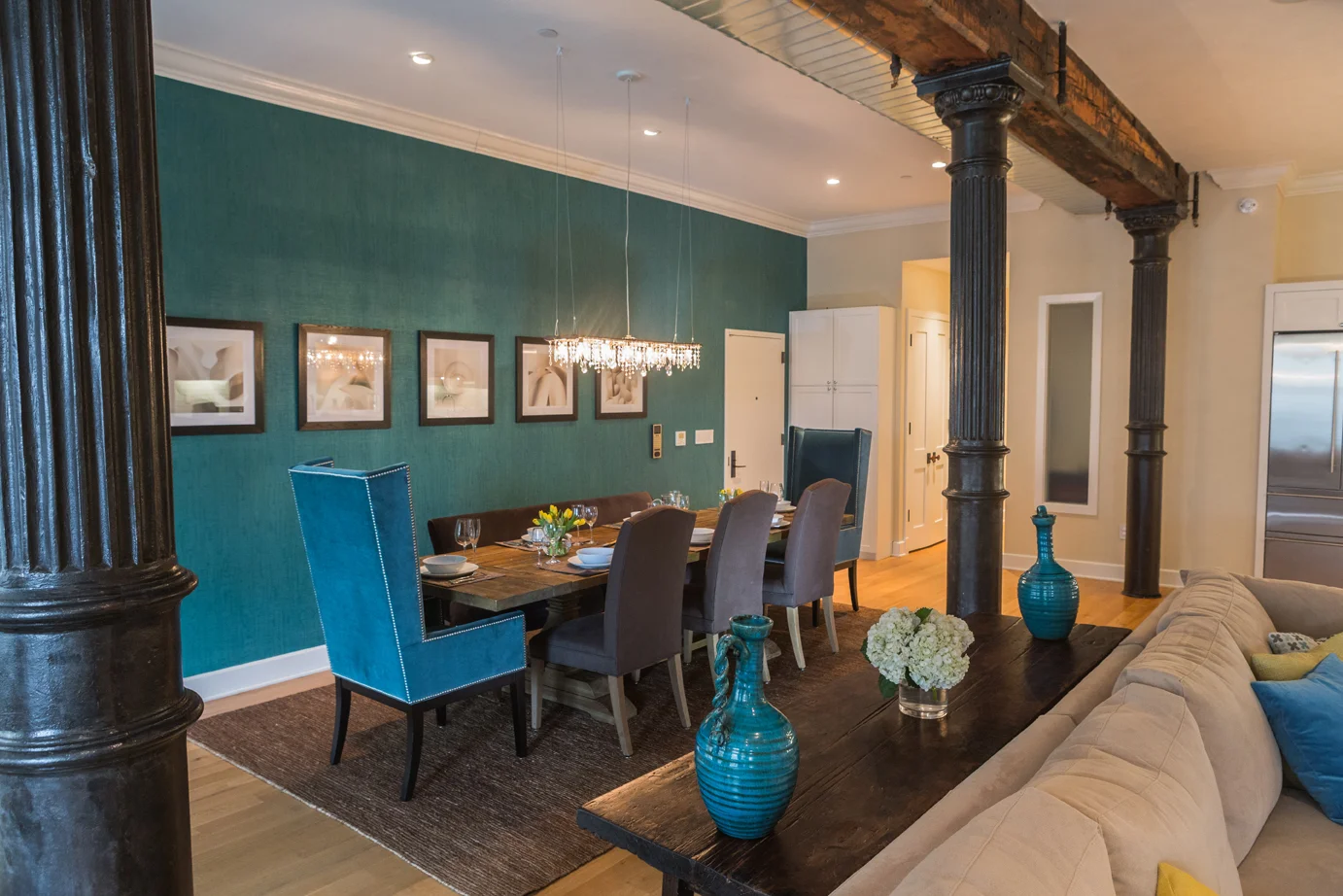 CONTEMPORARY TRIBECA FAMILY LOFT The Expansive Loft Space Feels Warm And Relaxed With Contemporary Lines And Rustic Accents.