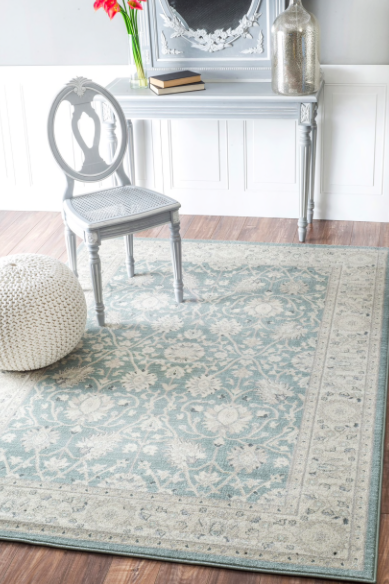 Credit: Overstock.com Overdyed and distressed rugs use a cycle of dyeing, washing or distressing to achieve a one-of-a-kind finish. During this artisanal process, colors blend and textures soften for a vintage feel that's good for moderate foot traffic.