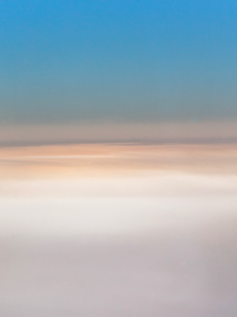CAPPUCCINO Metallic print mounted on acrylic- Edition Limited Francis captured this moment on a plane above the clouds between Paris and New York .