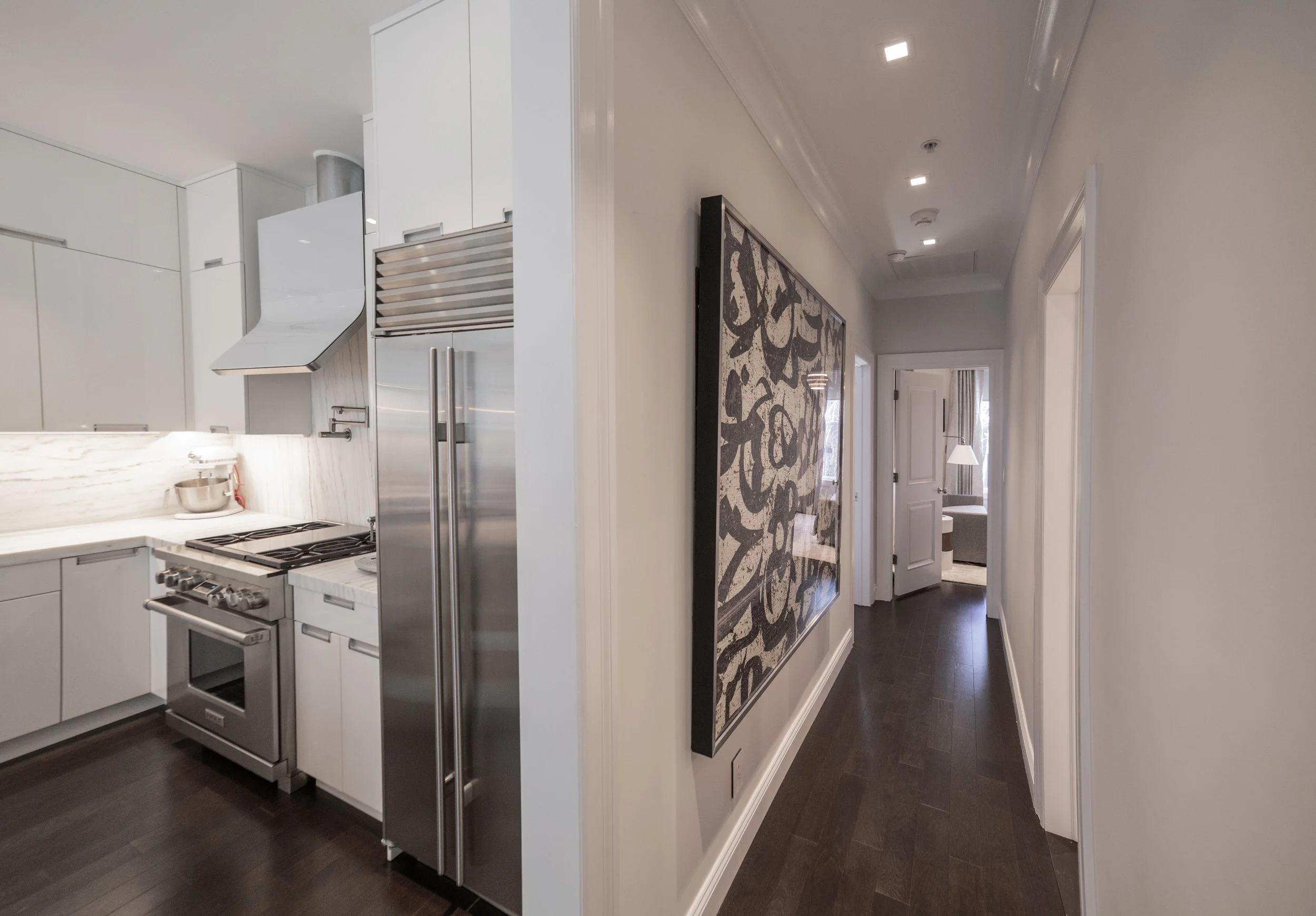 The Modern Collectors' Home Smart technology, modern lines and love of art redefine this classic Brownstone.