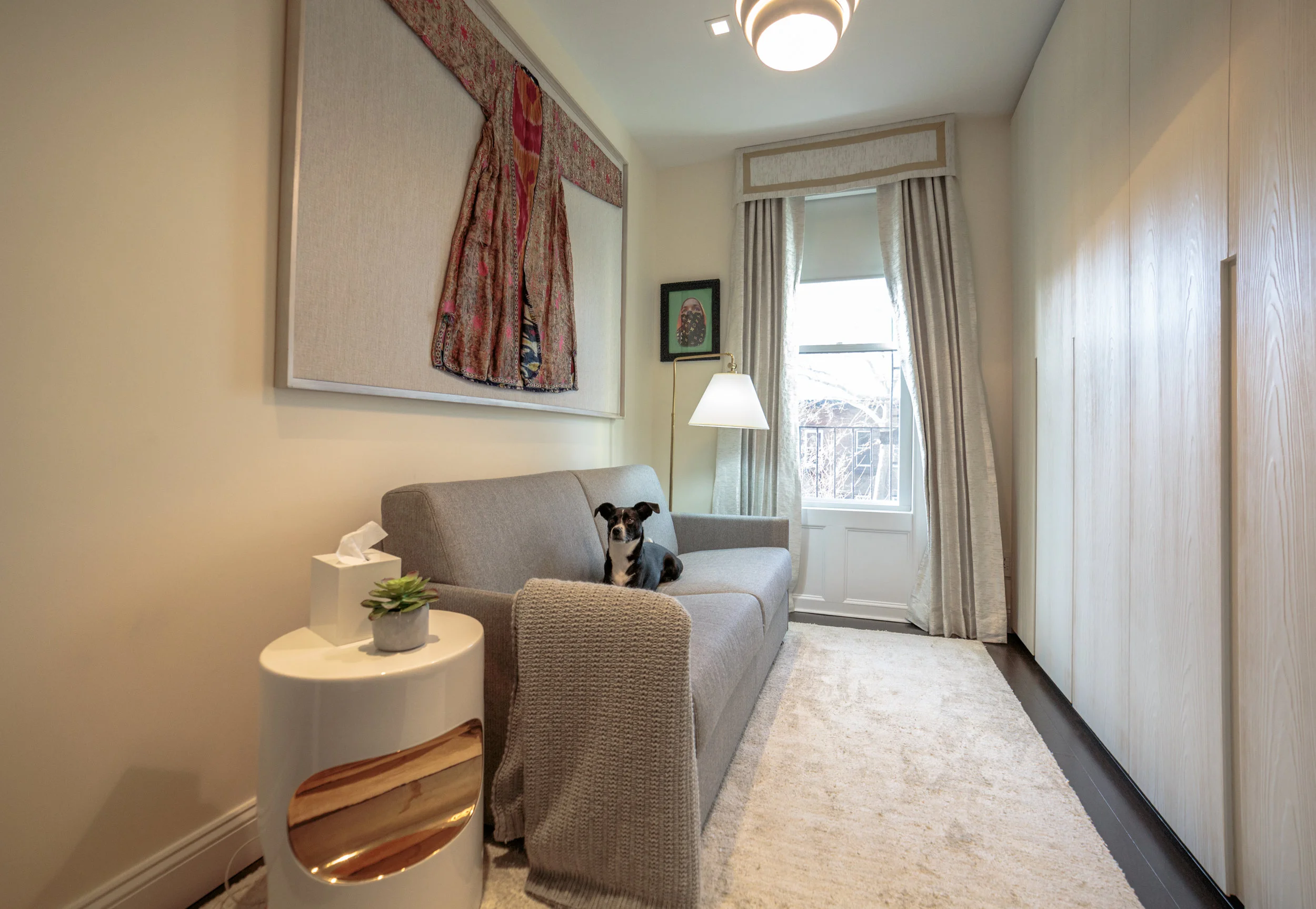 The Modern Collectors' Home Smart technology, modern lines and love of art redefine this classic Brownstone.