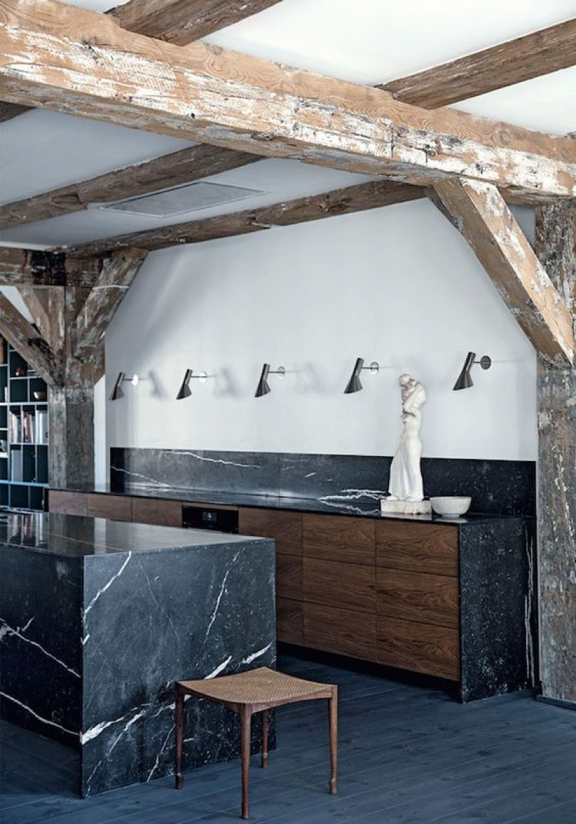 -	A black marble kitchen | Home of Thomas Schlosser