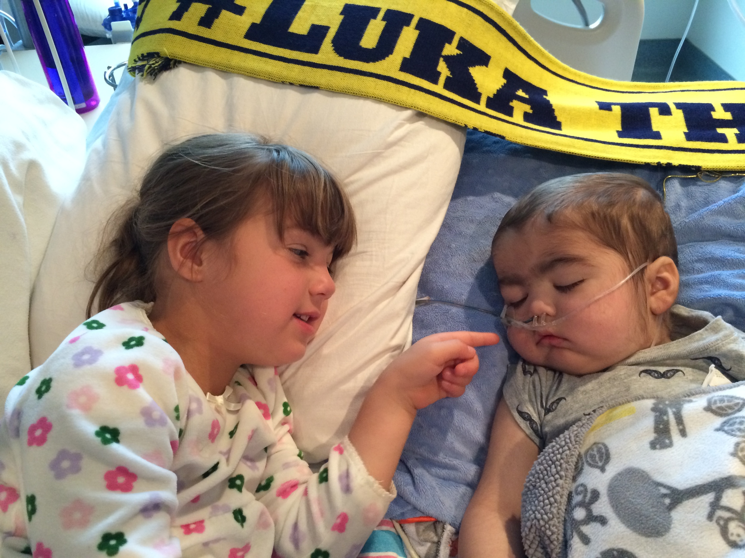  Big sister Maia with "her baby Luki"