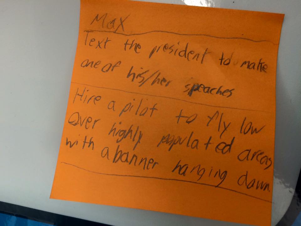 An idea from a 4th grader on how to raise awareness for rare diseases