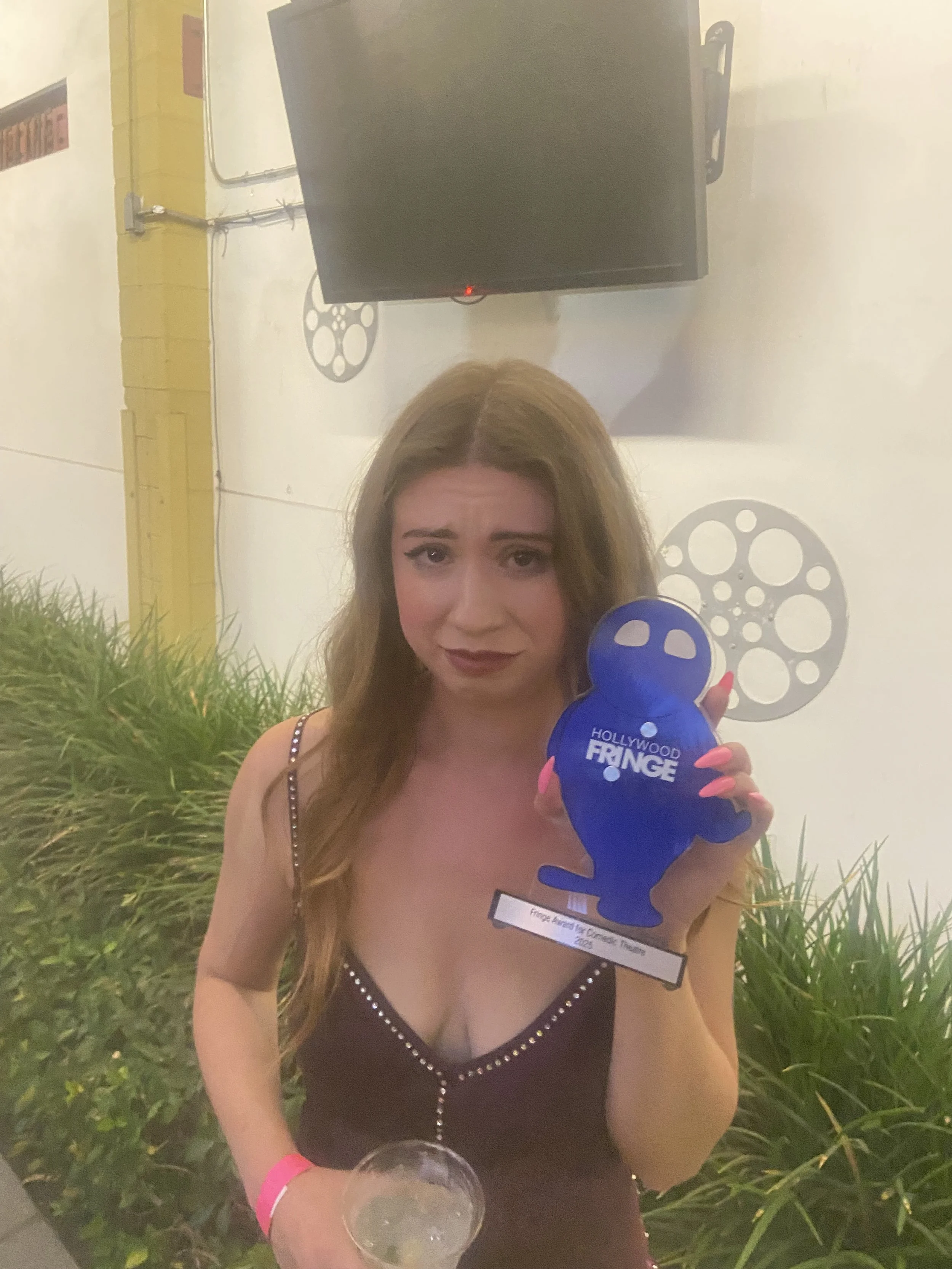 Molly with award