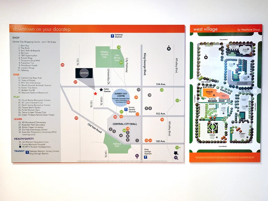 Amenities Site Map & Site Development Map