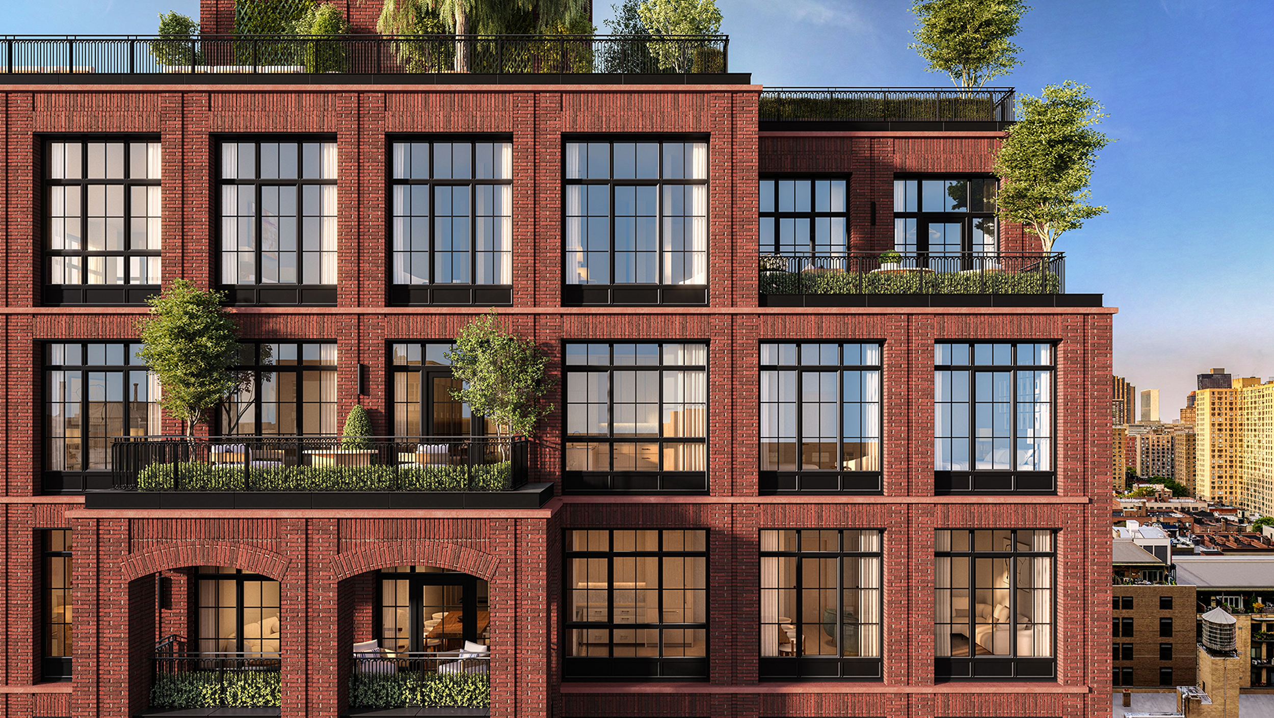 Exterior shot of the Willow condominium - a new development in new york city's kips bay neighborhood