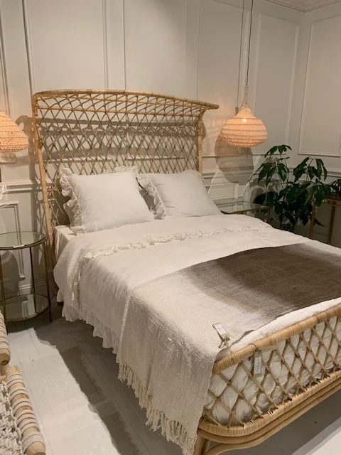 A top seller on Anthropologie - this rattan bed is sold to the trade only