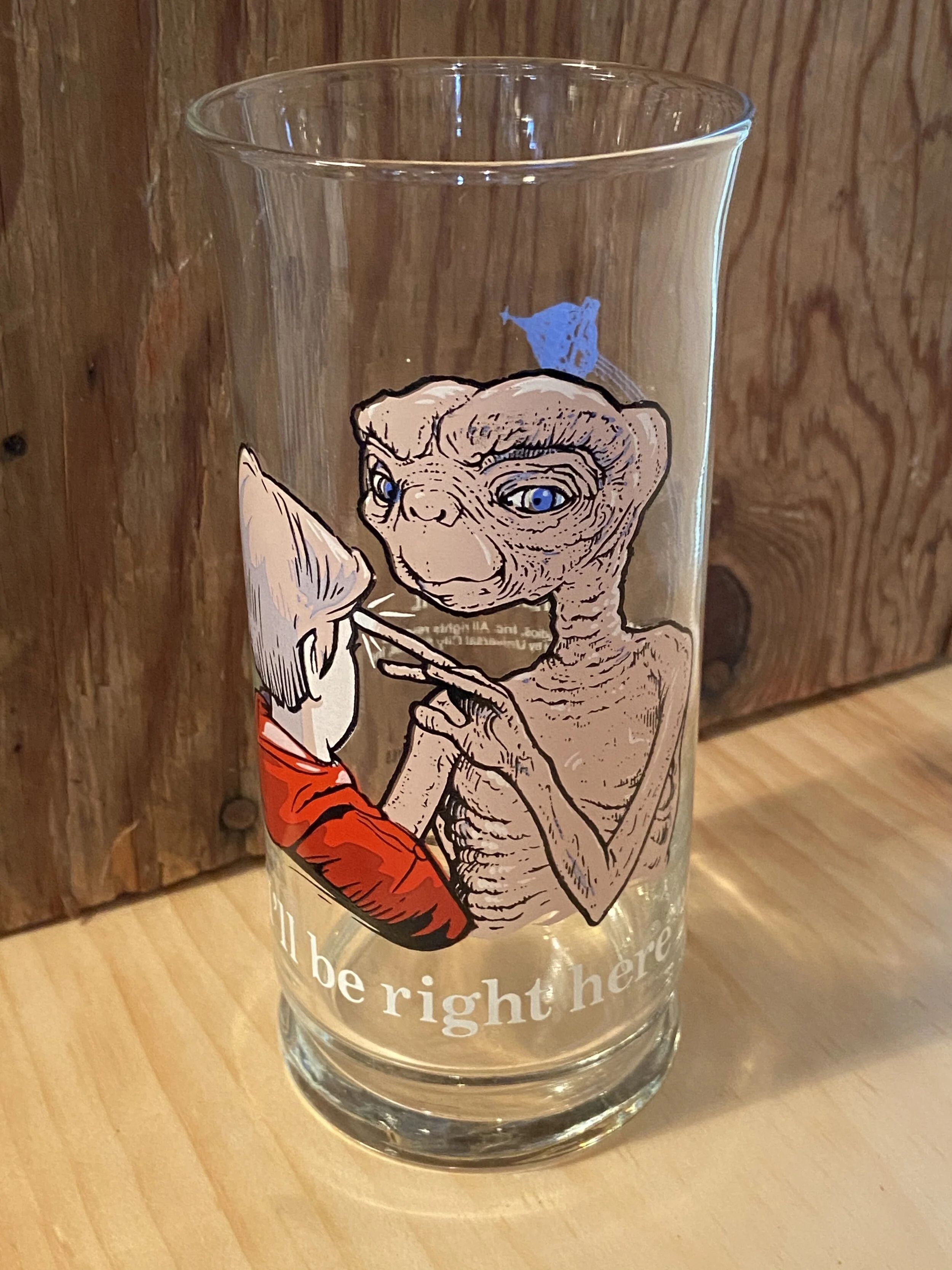 Vintage ET The Extra Terrestrial Limited Edition Drinking Glass  CATSKILLS  CLOTHING COMPANY