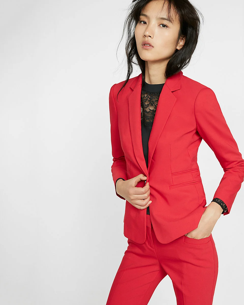 Express 24 Inch One Button Jacket, $128; express.com