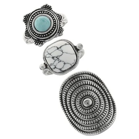 "I love statement rings that give off a vintage or southwestern vibe. You can't beat the price of these three rings ( $9.99 ), and you can wear them all together, or one at a time."