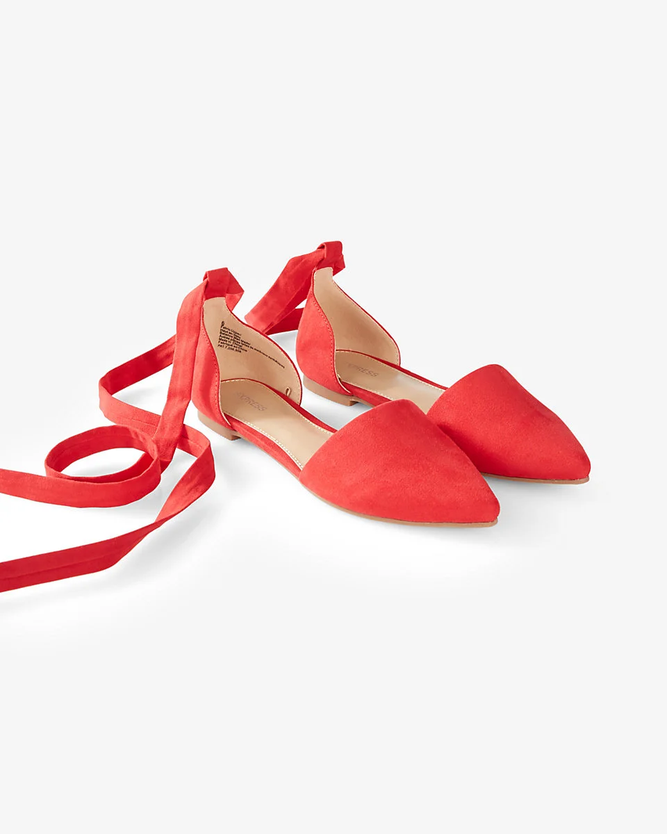 An ankle-tie style that adds a little pop to any spring dress. Express, $39.90, express.com.