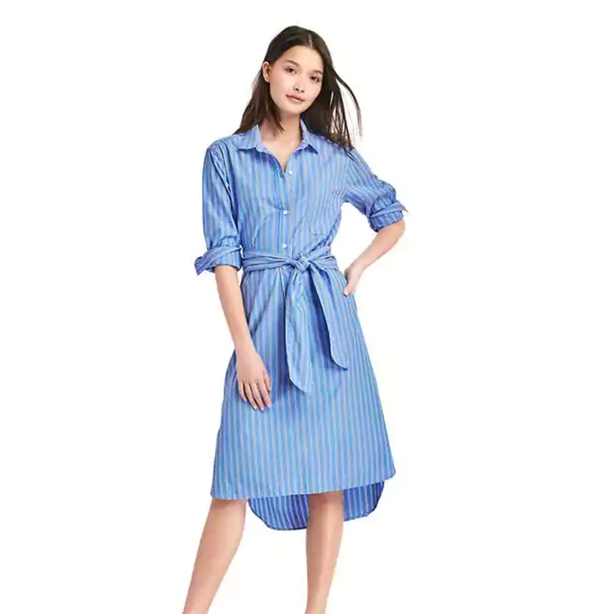 Gap Stripe Midi Shirtdress, $54.99, gap.com