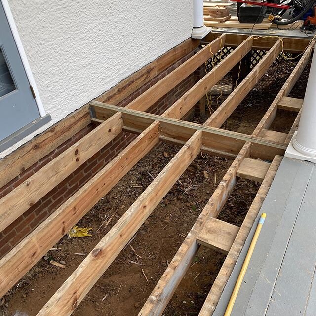 Porch repairs ....I love working on Victorians