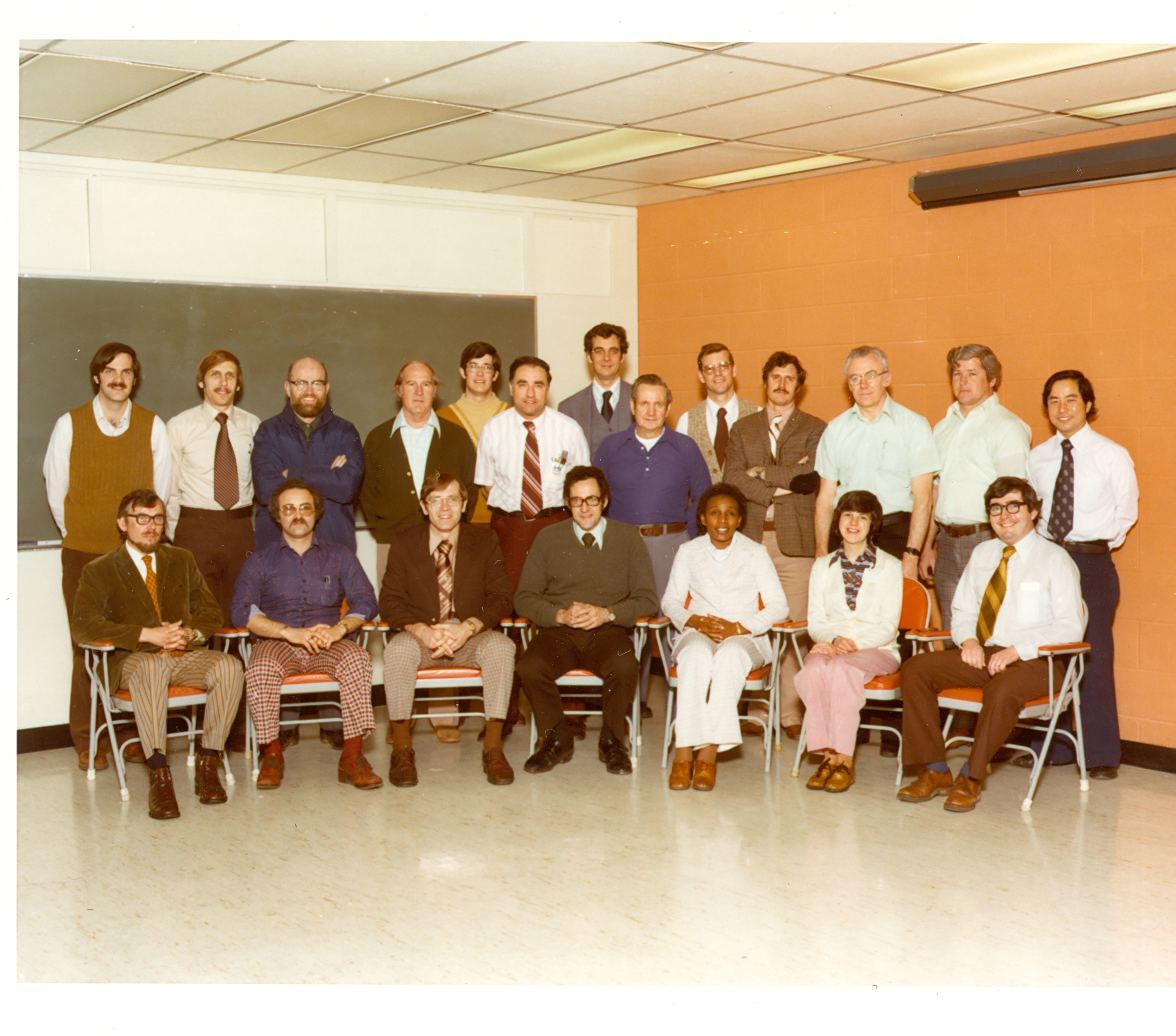 With colleagues from AT&T, 1977