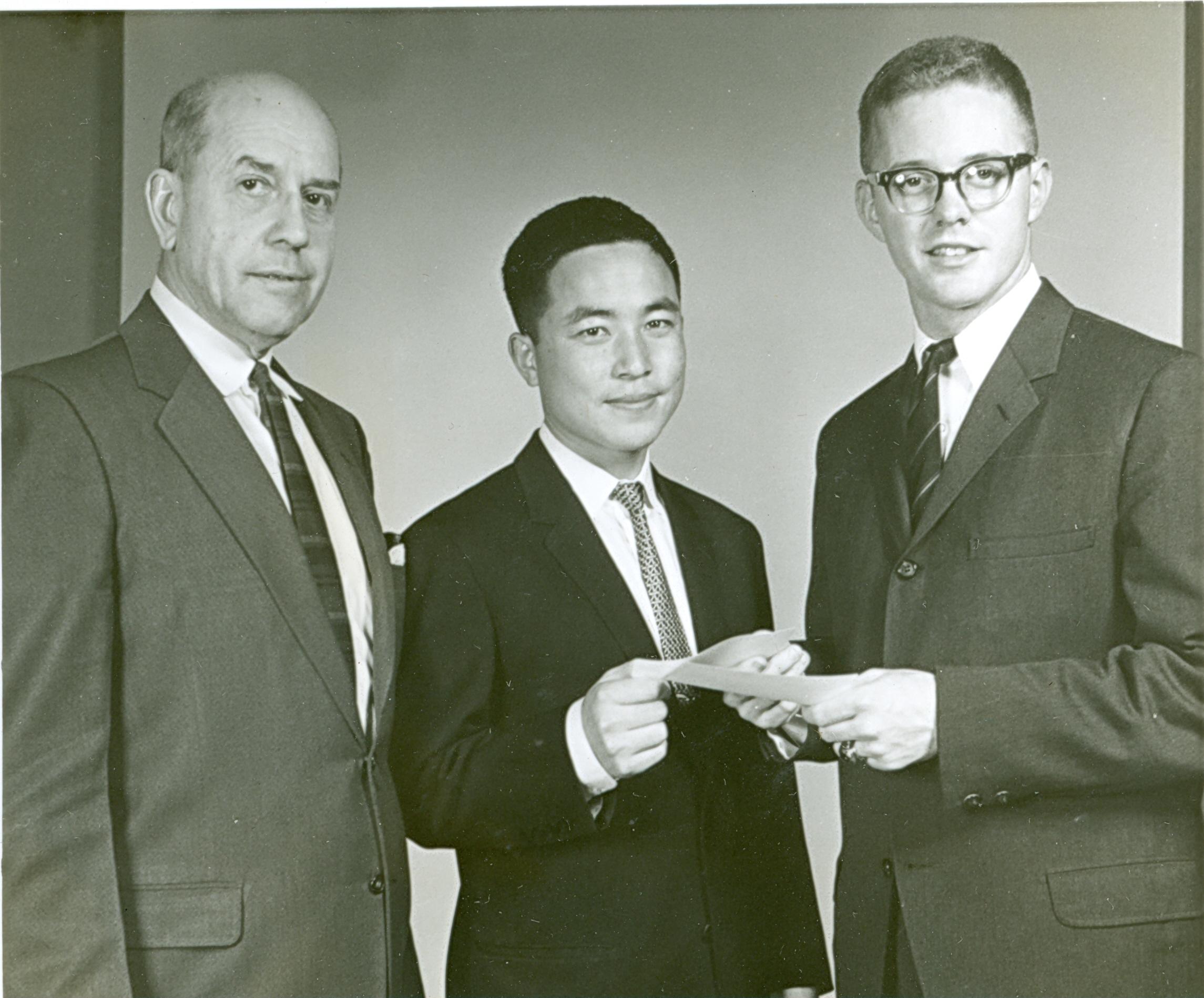 Winning the Rotary Club Travel Award at Auburn University, 1964