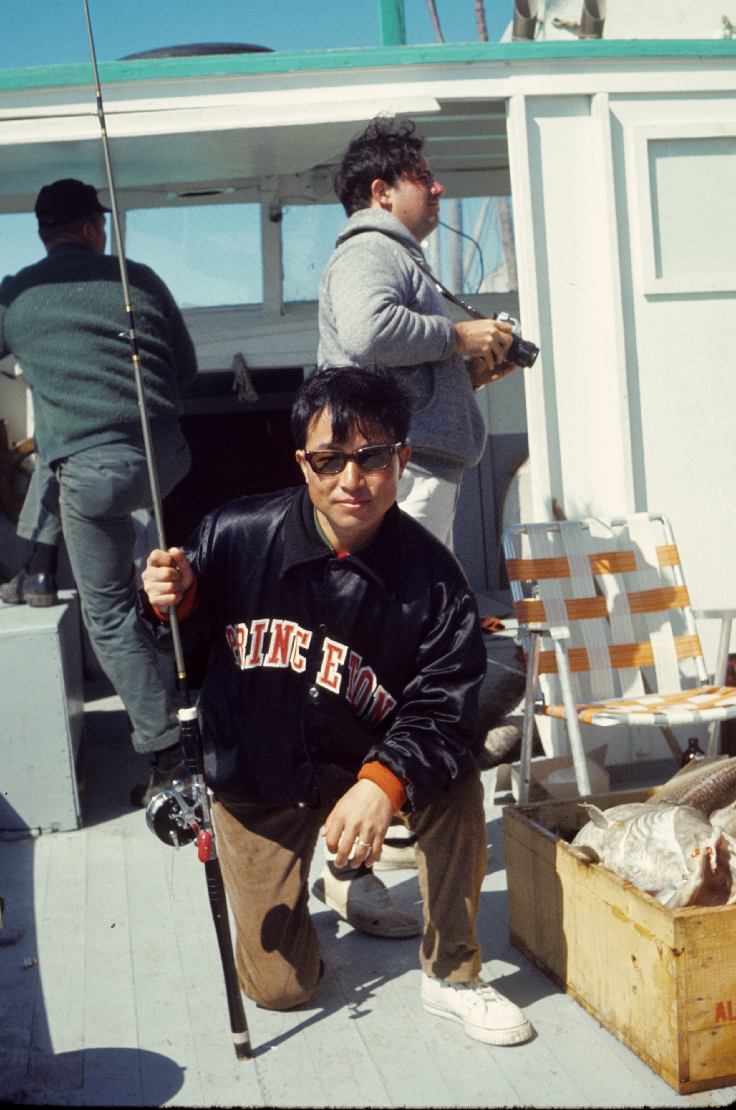 Representing Princeton at the annual International Collegiate tuna fishing contest in Nova Scotia, 1969