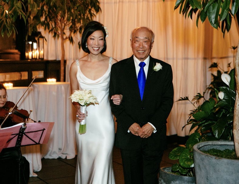 Walking his daughter down the aisle, 2013