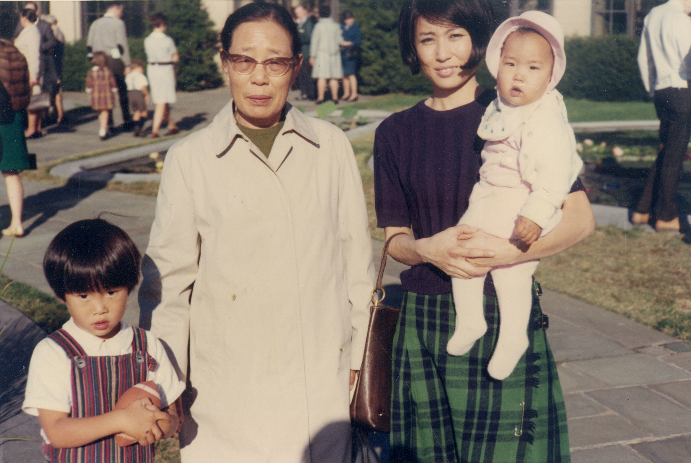 Her mother's first visit to the U.S., 1968