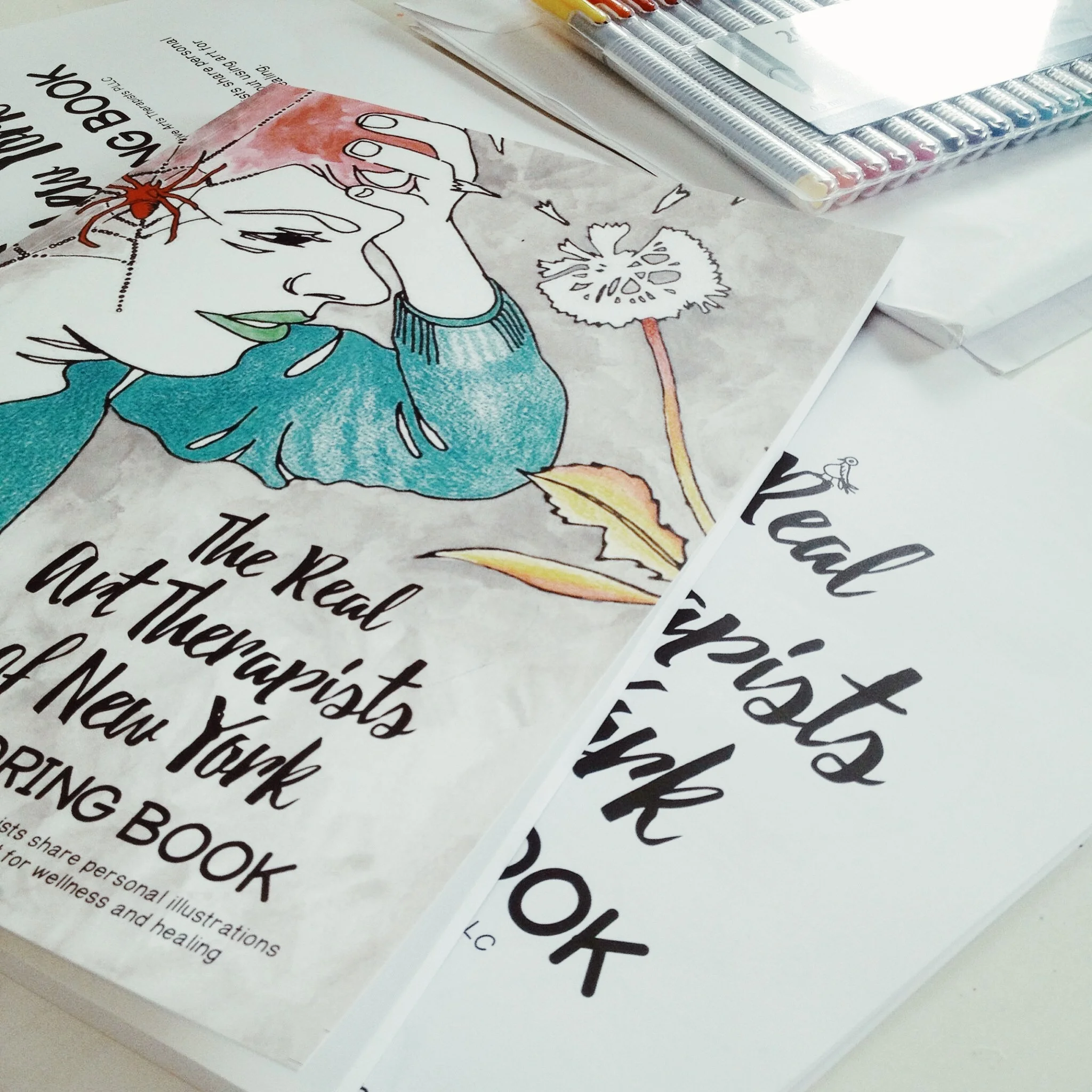 Illustration featured in the NCAT Real Art Therapists of New York Coloring Book