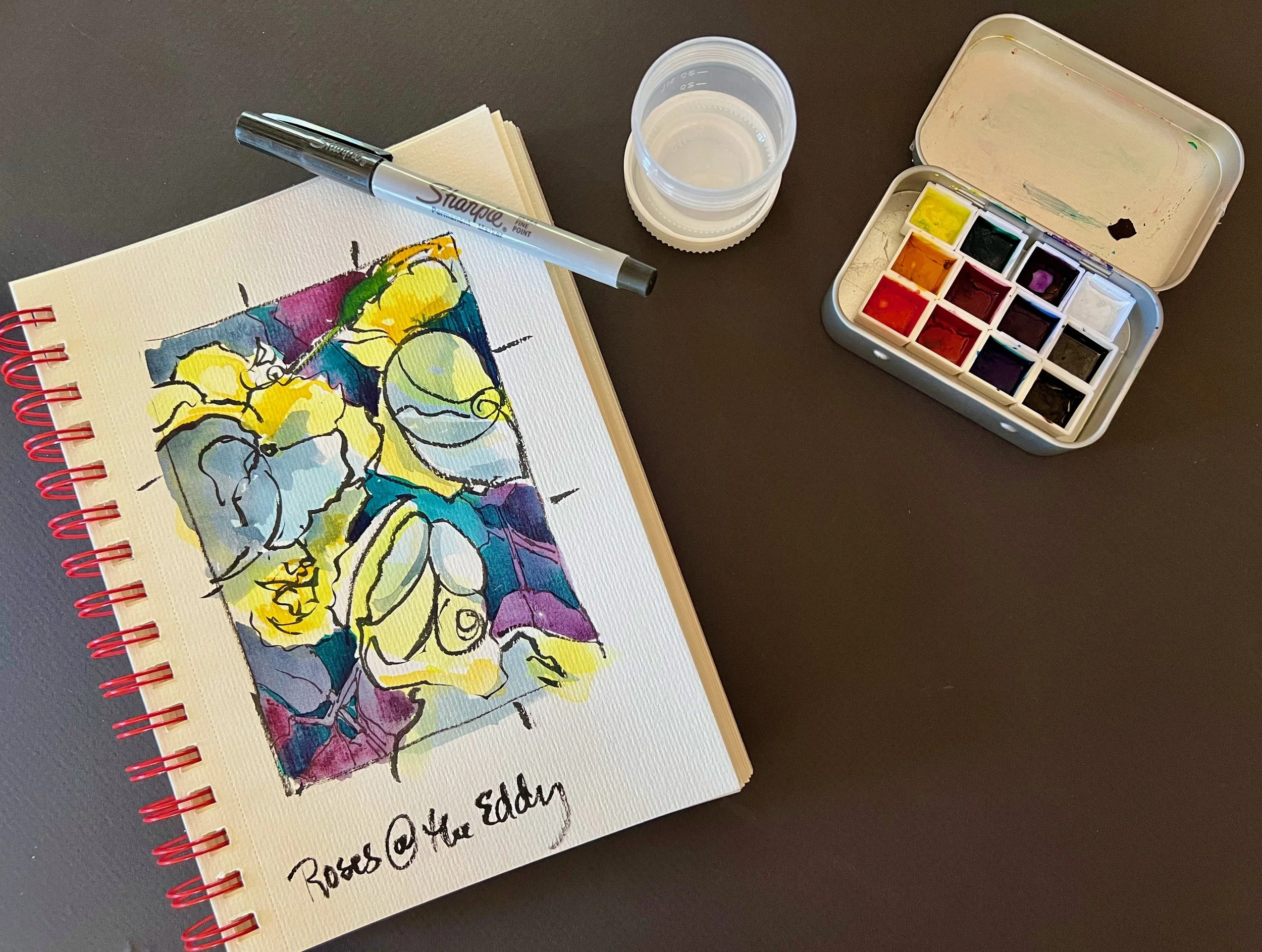 Sketch and Paint on the Go!  At the Eddy Taproom and Hotel with  Foothills Art Center, August 7