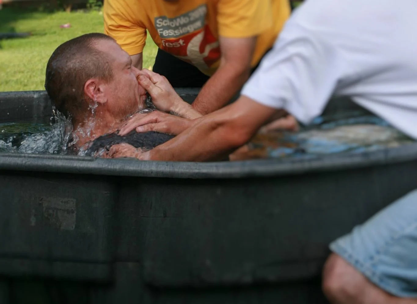 When someone is immersed in the water it symbolizes the end of the old way of life. 