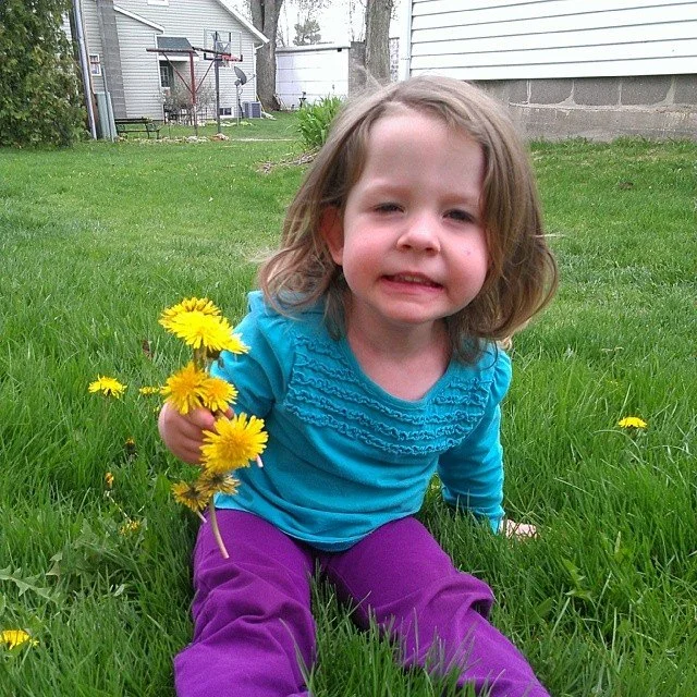 I picked you some flowers
