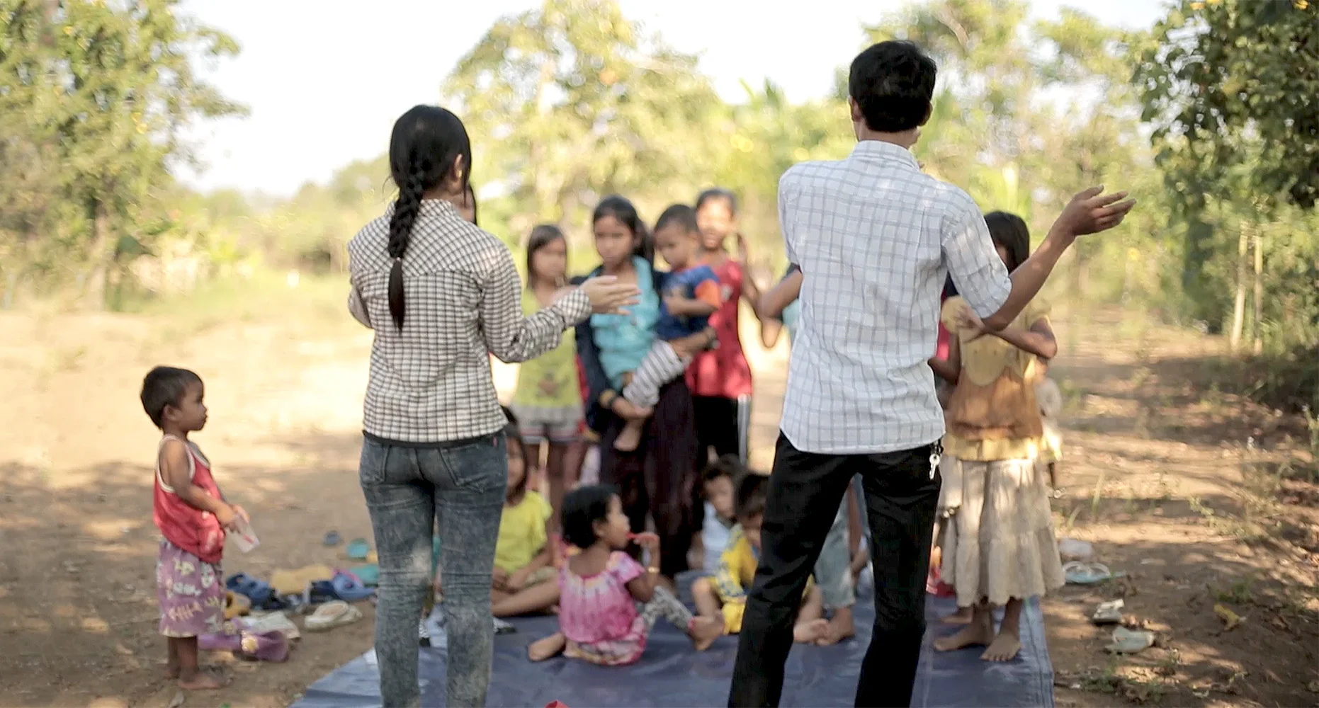 Believers in Cambodia singing songs to Jesus. 