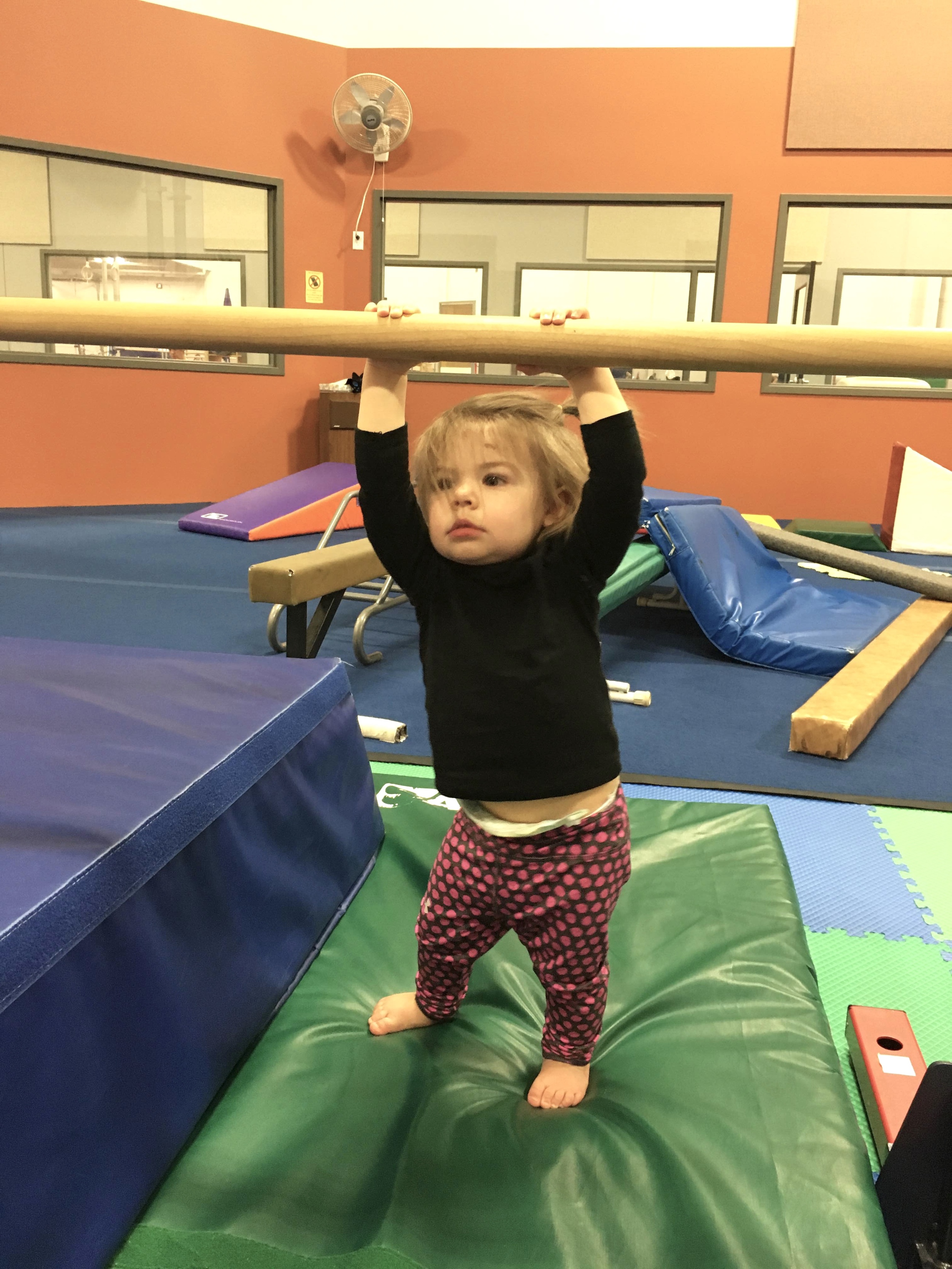 Savi at her 1st day of gymnastics! 