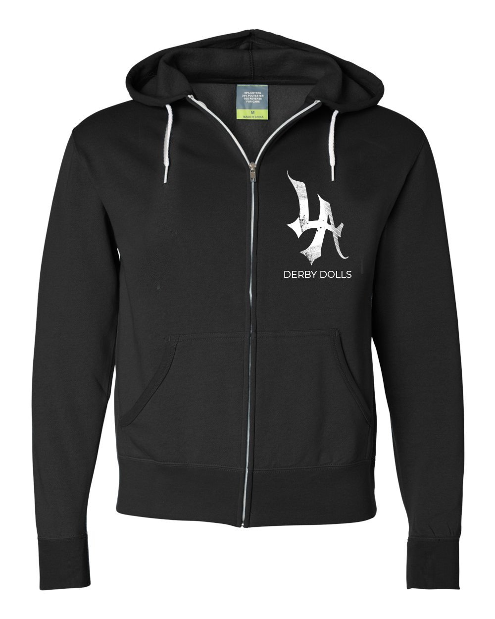 Zip Up LA Skully X Hoodie — Derby Dolls Zip Up LA Skully X Hoodie — Derby Dolls