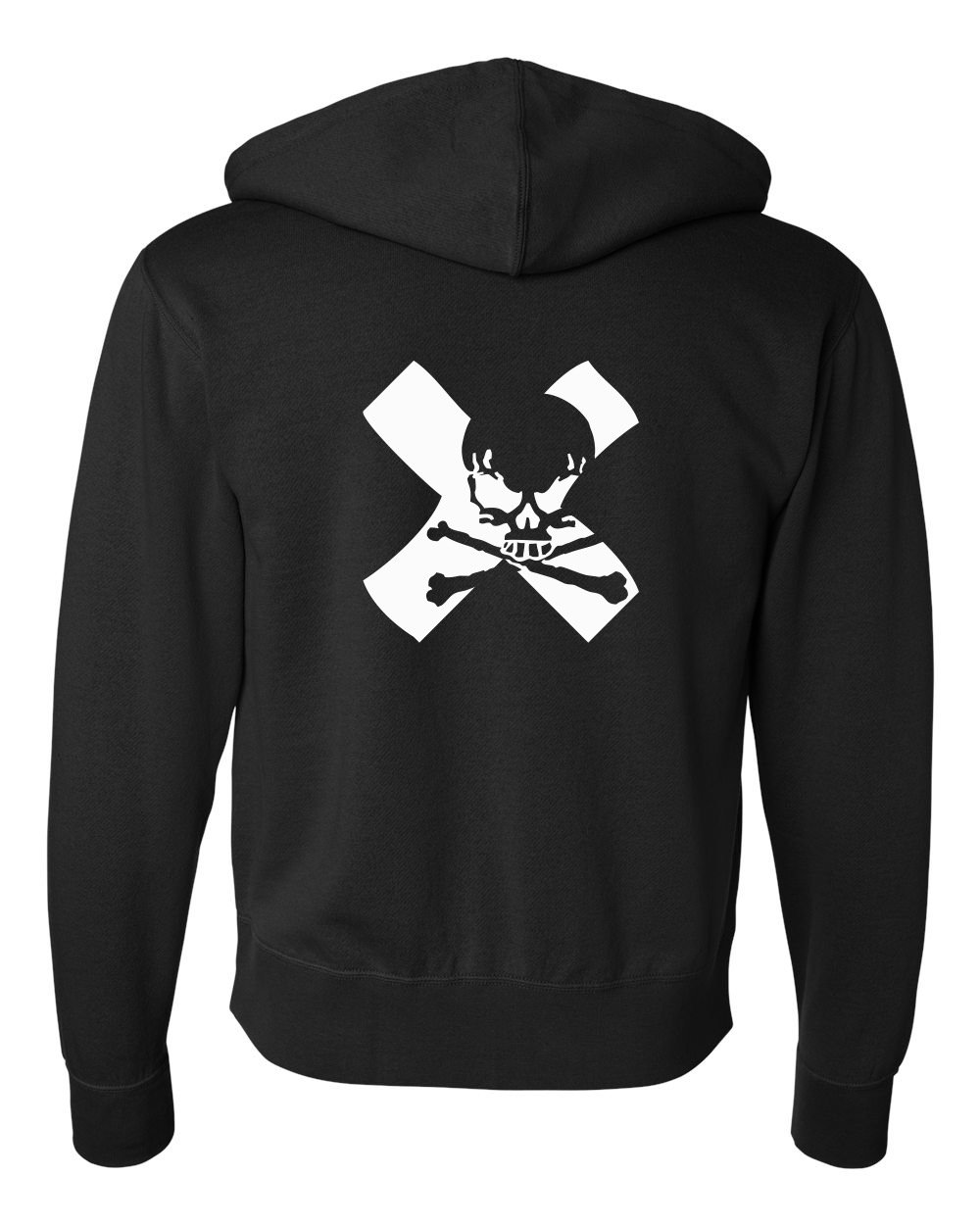 Zip Up LA Skully X Hoodie — Derby Dolls Zip Up LA Skully X Hoodie — Derby Dolls