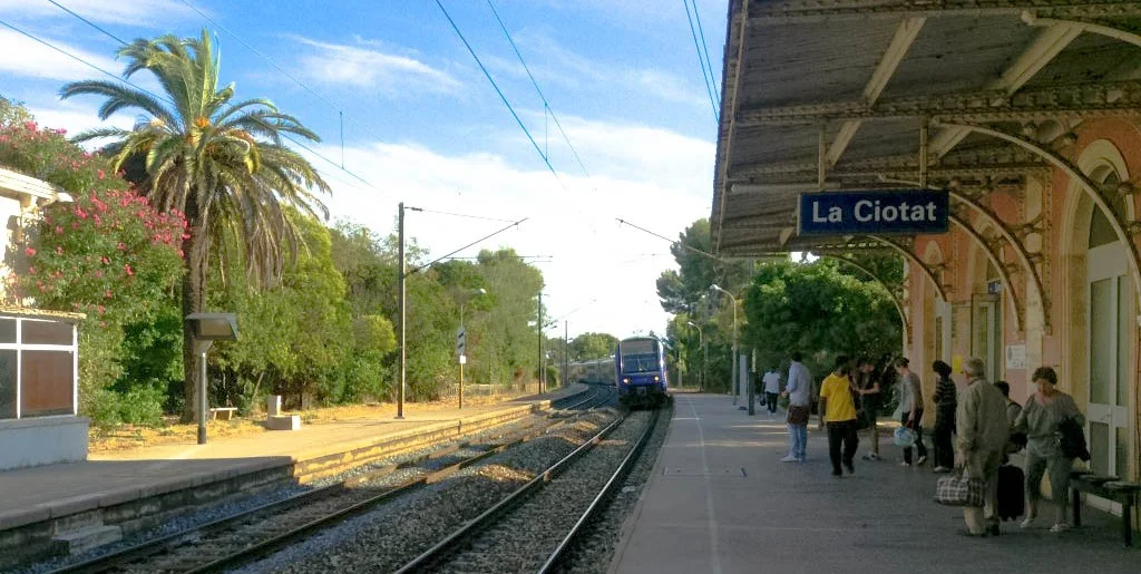 Stazione ferroviaria di La Ciotat, Francia.