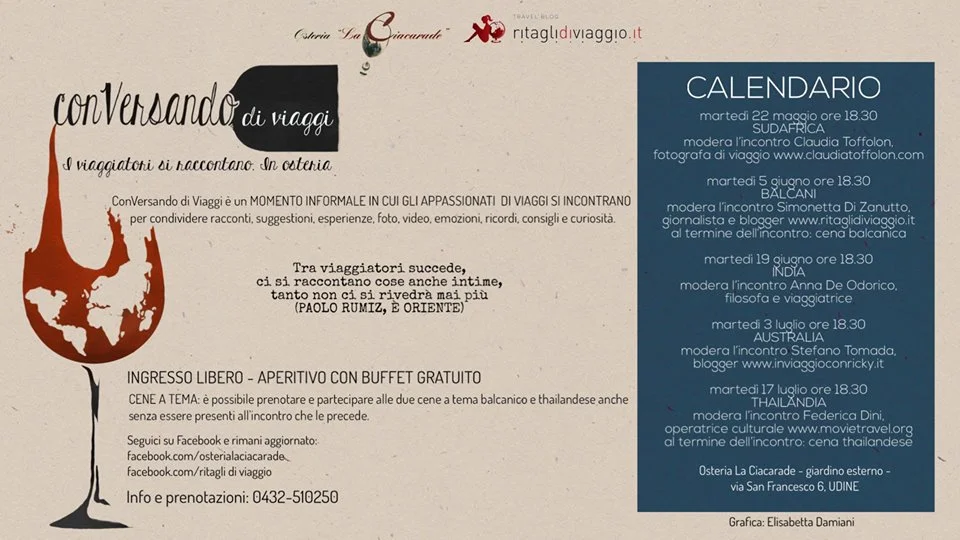 CONVERSANDO DI VIAGGI - I VIAGGIATORI SI RACCONTANO IN OSTERIA