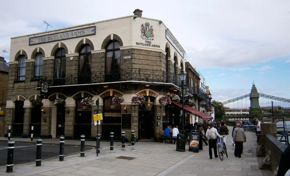 Rutland Arms, 15 Lower Mall, Hammersmith, London. Photo by R. N. Foster