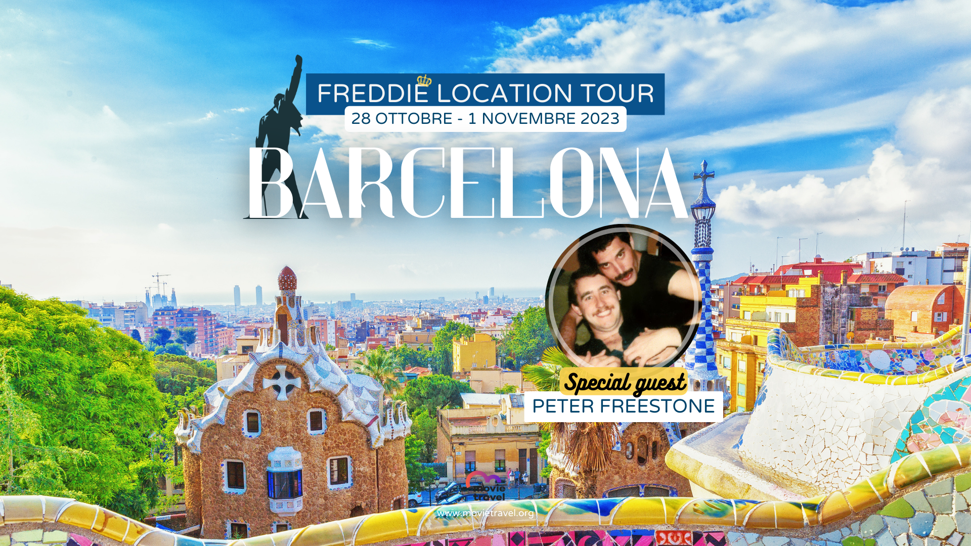 FREDDIE LOCATION TOUR A BARCELLONA CON PETER FREESTONE