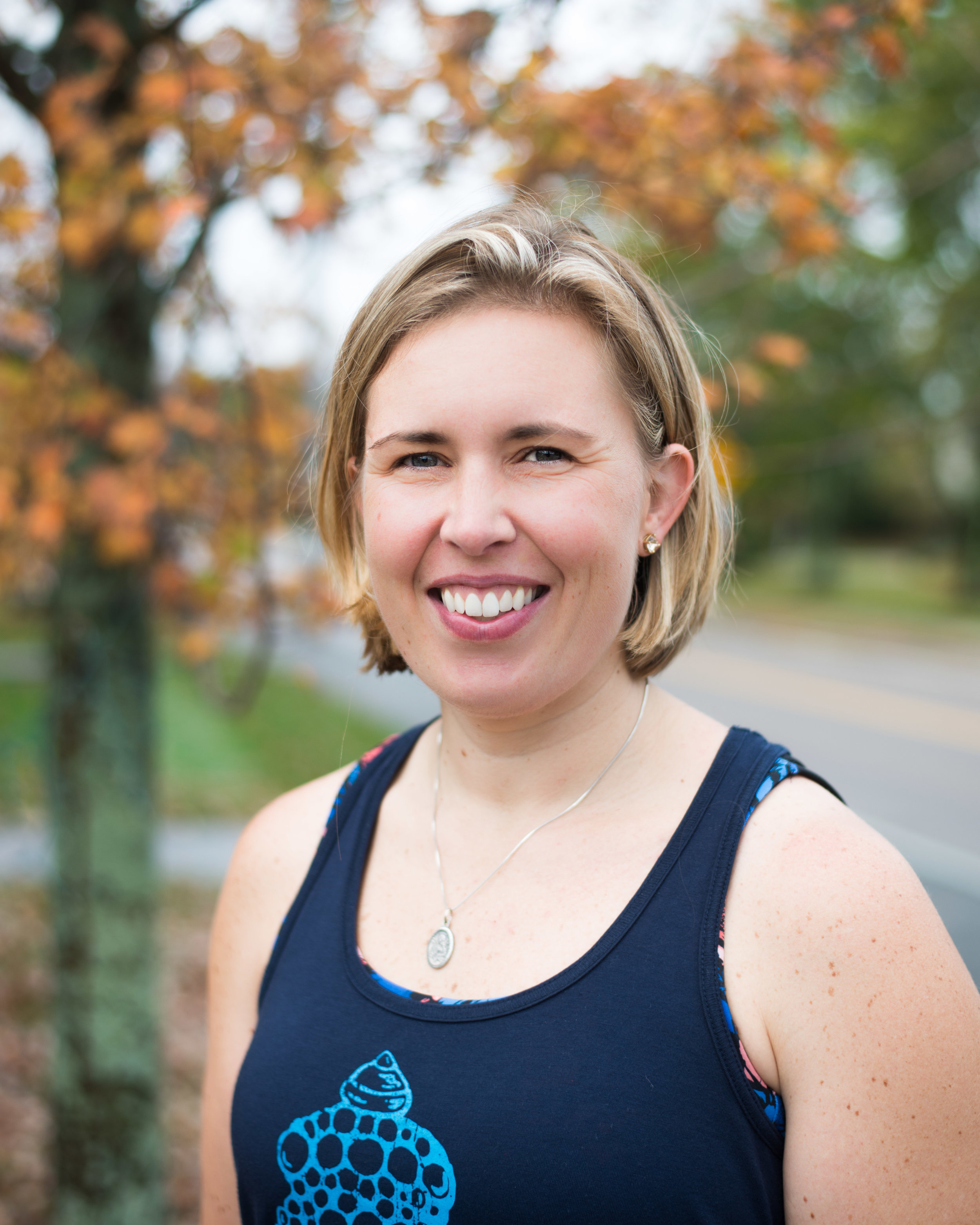 Theresa Laham In 2002 Theresa took her first yoga class in college and it all just felt right. After getting married, she started to take classes constantly, as a way to slow her busy day. When her children were born in 2013, yoga provided Theresa a place for her physical body, but mostly her mind. In 2016, she started her 200 hour certification. Yoga has supported Theresa to trust her intuition and be in the moment. Theresa's mission is to help her students to be a bit kinder to themselves as well as our community.