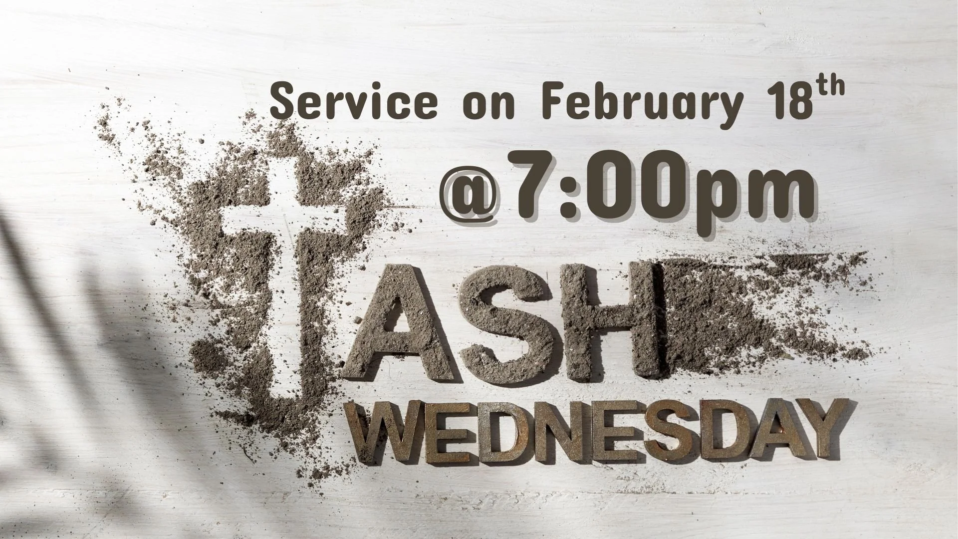 Ash Wednesday Service